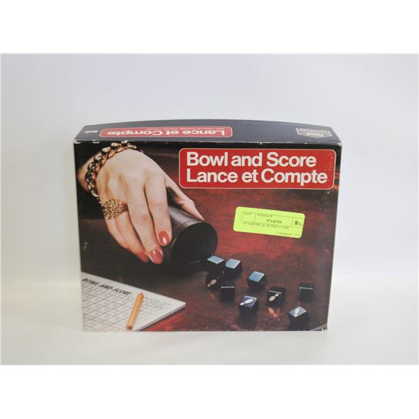 1974 BOWL & SCORE GAME