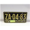 Image 1 : 1969 ALBERTA LICENSE PLATE (04-83)