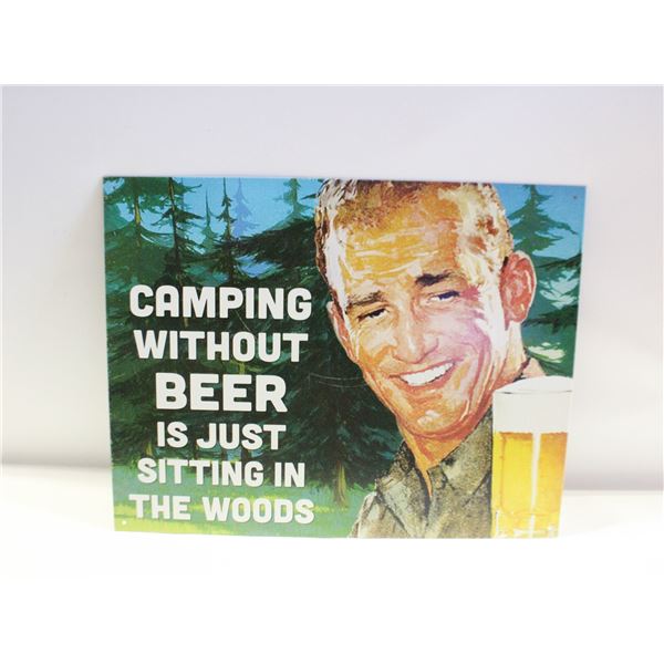 12" X 16" METAL SIGN (CAMPING)