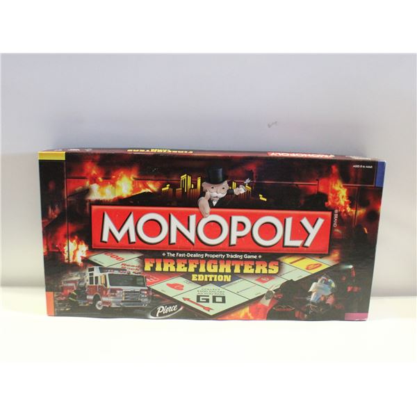 MONOPOLY FIREFIGHTERS EDITION BOARD GAME COMPLETE