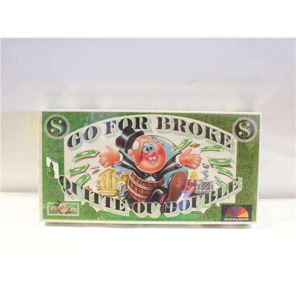 1976 GO FOR BROKE BOARD GAME- NEW FACTORY SEALED