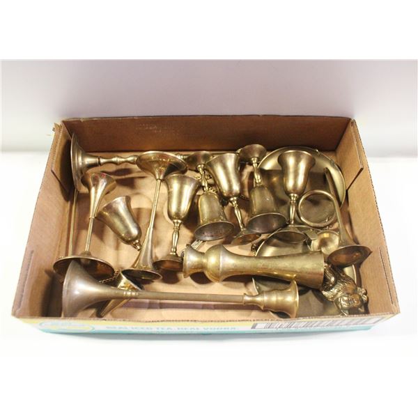 VINTAGE BRASS BELLS LOT