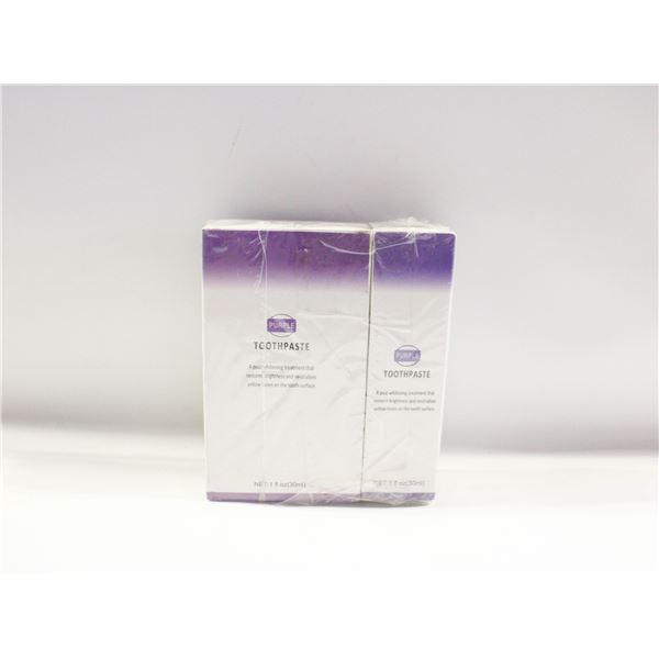NEW 2 SEALED PURPLE TOOTHPASTE WHITENING TREATMENT