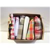 Image 1 : TABLE CLOTHS- BOX LOT ASSORTED