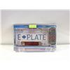 Image 1 : E-PLATE SCROLLING LICENSE PLATE FRAME