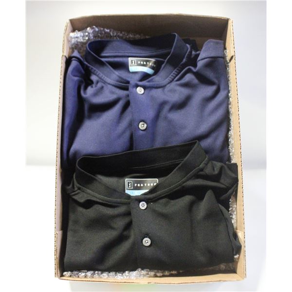 PGA TOUR MEN'S HENLEY DRY-FIT SHIRTS (2) - SIZE