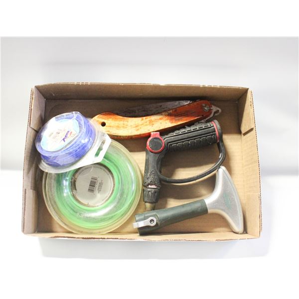 2 SPRAY NOSELS PLUS TRIMMER CORD AND