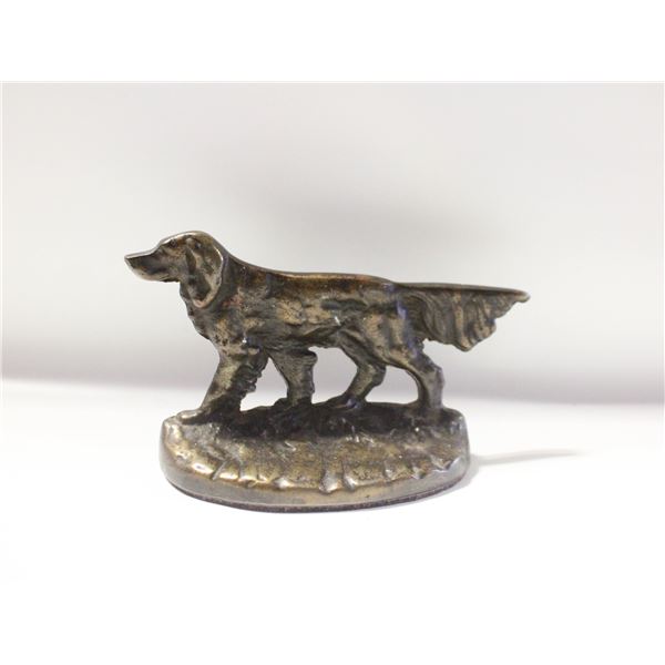 ANTIQUE CAST METAL RETRIEVER DOOR STOP