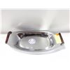 Image 1 : MCM CHROME/BAKELITE 12" SERVING PLATTER