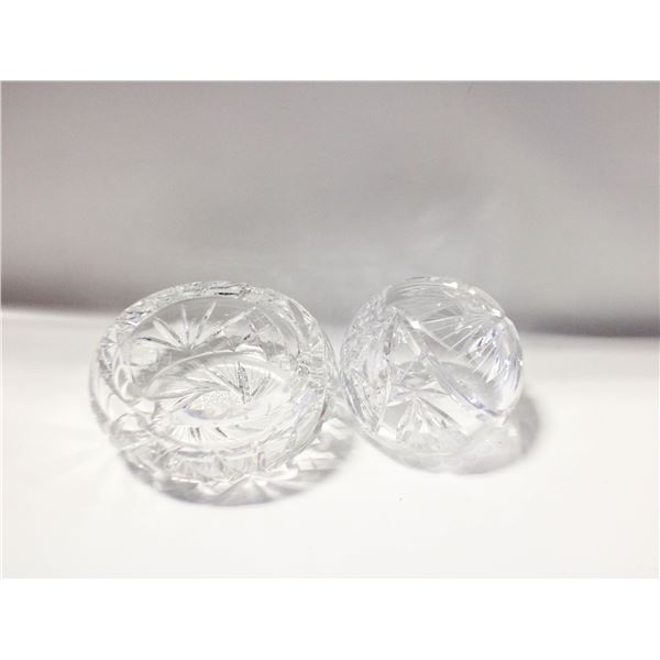 CRYSTAL/CUT GLASS ITEMS- BOX LOT ASSORTED