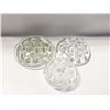 Image 1 : 3 GLASS FLOWER FROGS