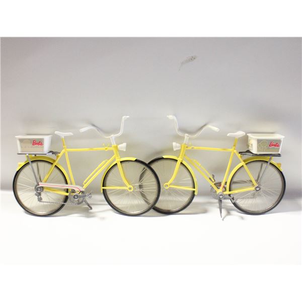 2 VINTAGE 1970'S MATTEL BARBIE BIKES COMPLETE