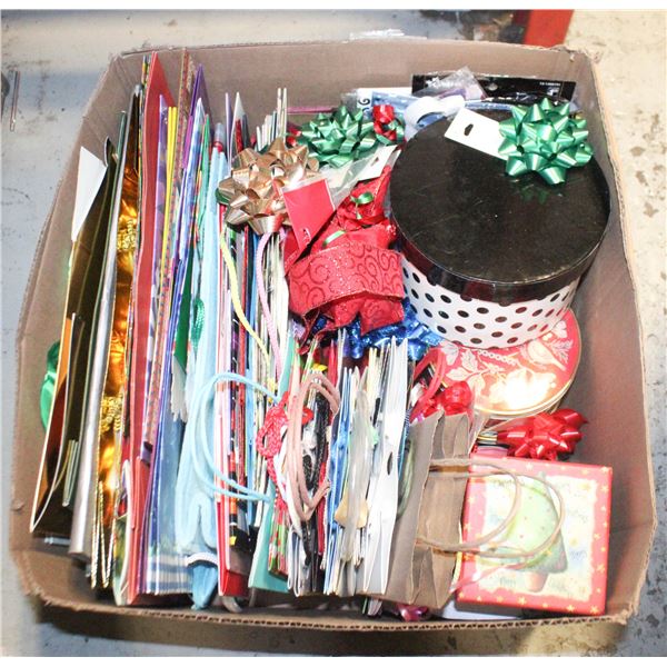 GIFT BAGS/BOXES/TISSUE- ASSORTED