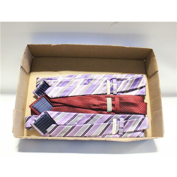 3 PERRY ELLIS DESIGNER NECK TIES
