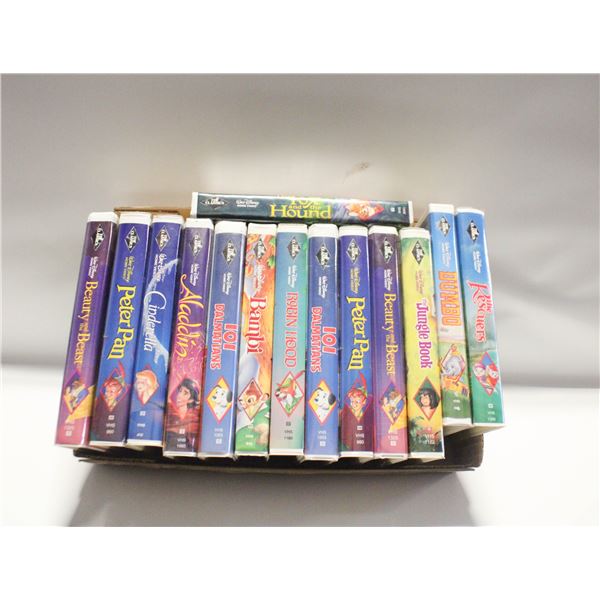 LOT OF 14 BLACK DIAMOND DISNEY CLASSIC MOVIES