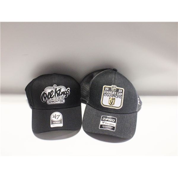 EDM OIL KINGS+VEGAS STANLEY CUP CHAMPS MENS HATS