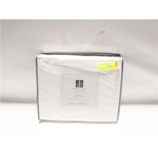 BED SKIRT- 520 THREAD COUNT- QUEEN- NEW