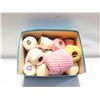 Image 1 : NEEDLE POINT YARN ROLLS BOX LOT ASSORTED