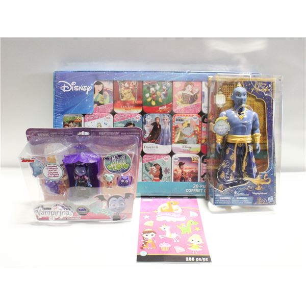 NEW DISNEY DOLL, FIGURE, PUZZLES