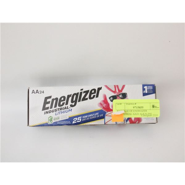 PACKAGE OF ENERGIZER INDUSTRIAL AA24 ALKALINE