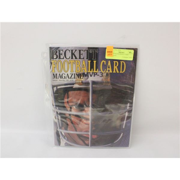 BECKETTE FOOTBALL CARD MAGAZINE