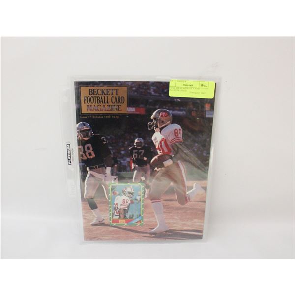 BECKETTE FOOTBALL CARD MAGAZINE ISSUE