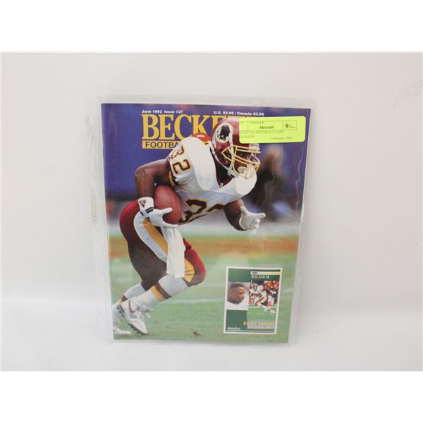BECKETTE FOOTBALL CARD MAGAZINE
