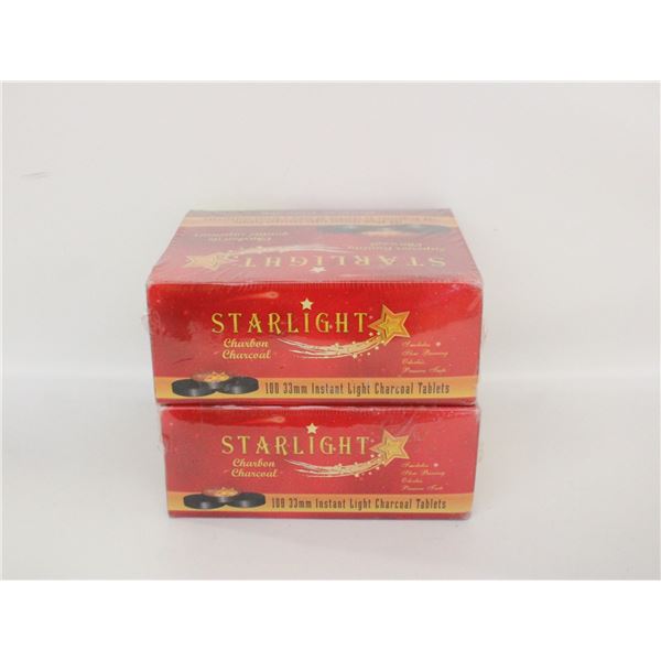 200PC 33MM QUICK-LITE HOOKAH CHARCOAL