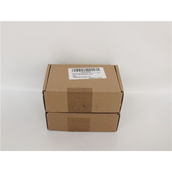 8 PACK HALF MOON CABINET PULLS ZINC