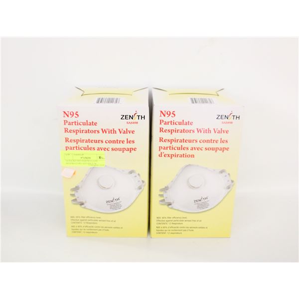 24 PACKS N95 PARTICULATE RESPIRATORS ADVANCE
