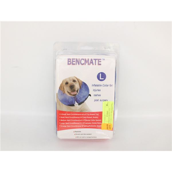 BENCHMATE PROTECTIVE INFLATABLE COLLAR FOR DOGS