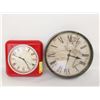 Image 1 : 2 WALL CLOCK RED + WHITE