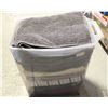 Image 1 : SURPLUS TOWELS IN 50QT PET FOOD STORAGE BIN
