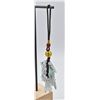Image 1 : #91- NATURAL JADE JADITE & AGATE CAR HANGER