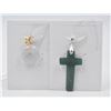 Image 1 : #194-NATURAL JADE JADEITE PENDANT 2PCS