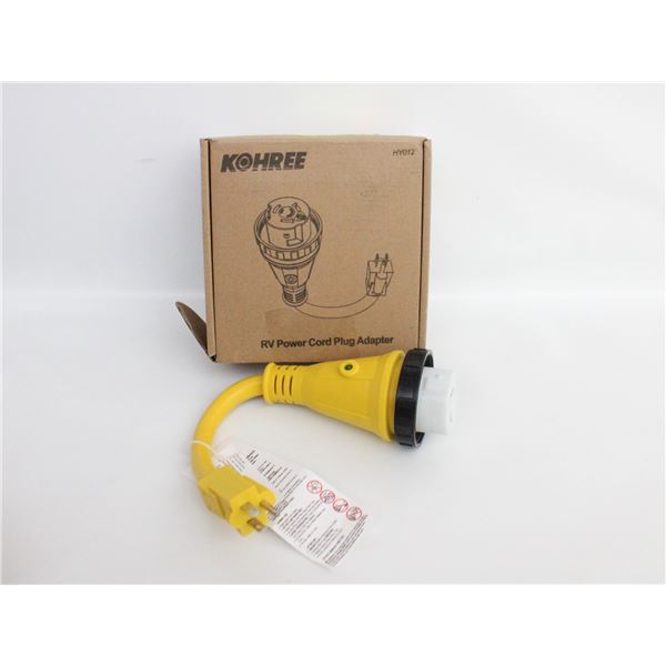 KOHREE 50A TO 15A RV ADAPTER NEW NEMA