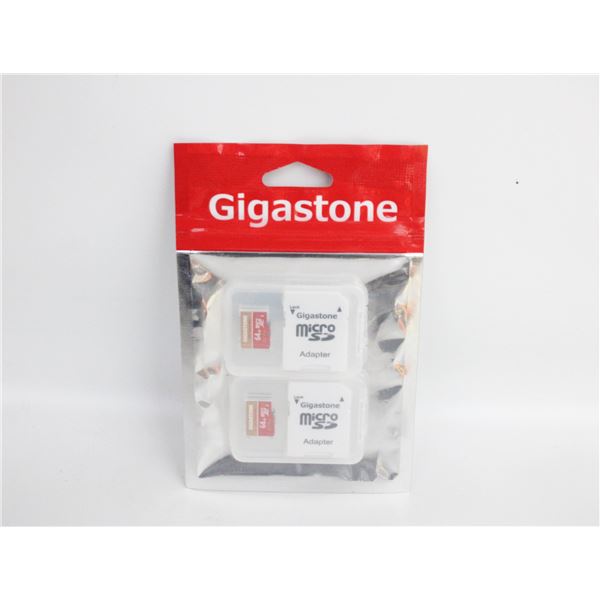 NEW GIGASTONE 64GB MICRO SD CARD (2-PACK) U3 A2 4K