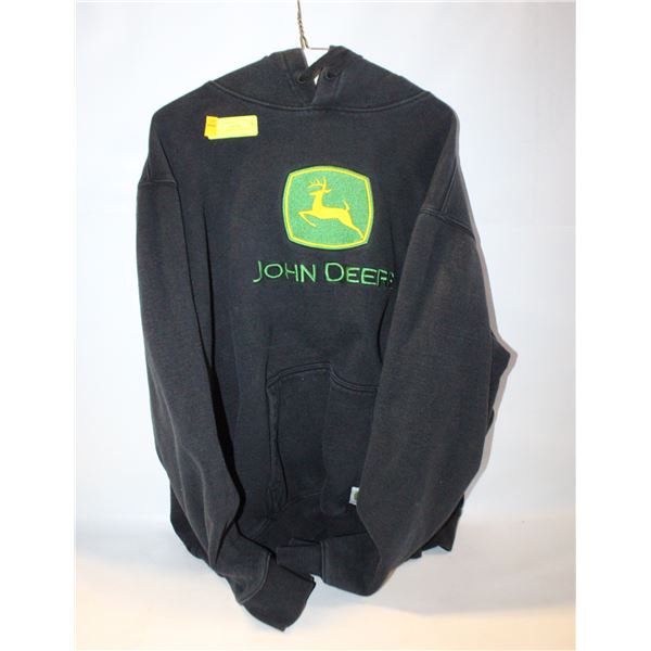 MENS XL - JOHN DEERE BLACK HOODIE