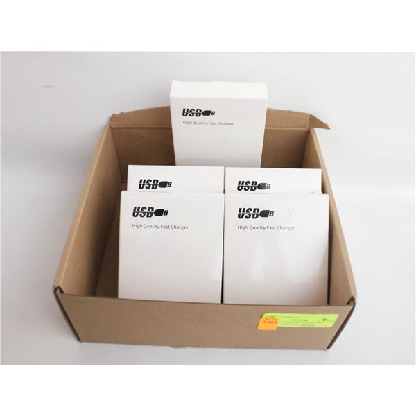 LOT OF 7 20W FAST CHARGING POWER (USB-C TO LIGHTNI