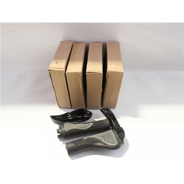 LOT OF 4 BIKE HANDLEBAR GRIPS (ERGONOMIC RUBBER)