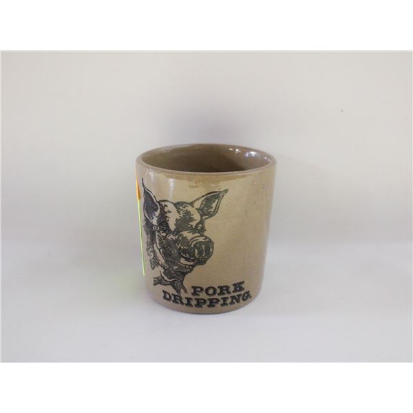 VINTAGE PEARSON'S STONEWARE "PORK DRIPPINGS" POT