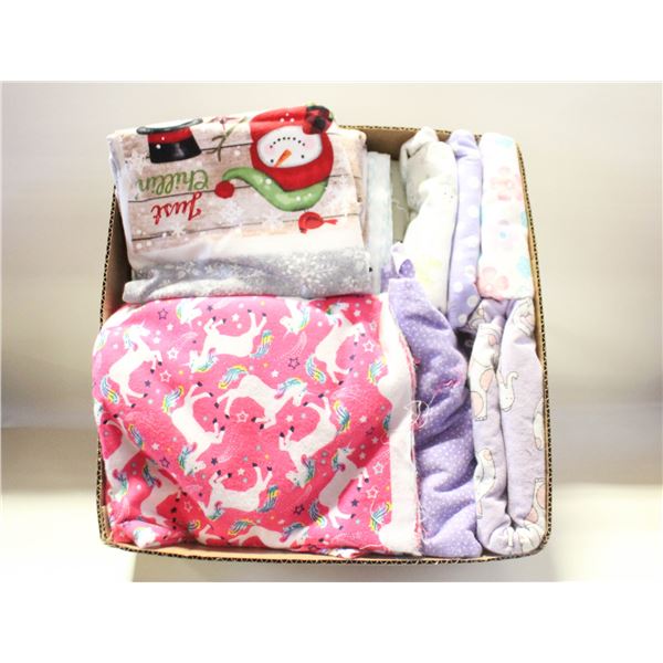 QUILTING/SEWING FLEECE FABRIC ASSORTED
