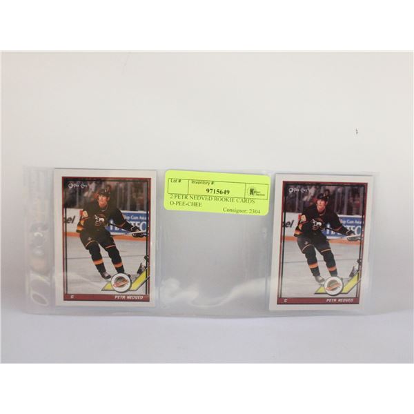 2 PETR NEDVED ROOKIE CARDS O-PEE-CHEE