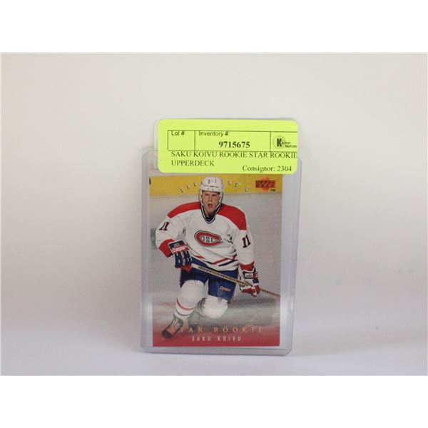 SAKU KOIVU ROOKIE STAR ROOKIE UPPERDECK