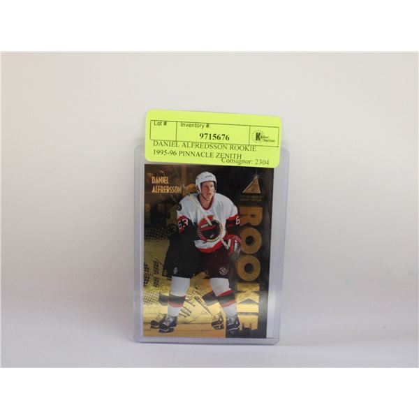DANIEL ALFREDSSON ROOKIE 1995-96 PINNACLE ZENITH