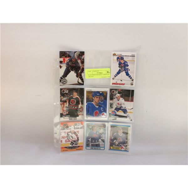 8 JOE SAKIC HOCKEY CARDS OPC PRO-SET
