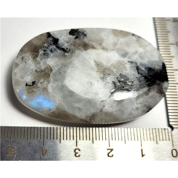 13)  NATURAL OVAL 151.5 CT DENDRITE