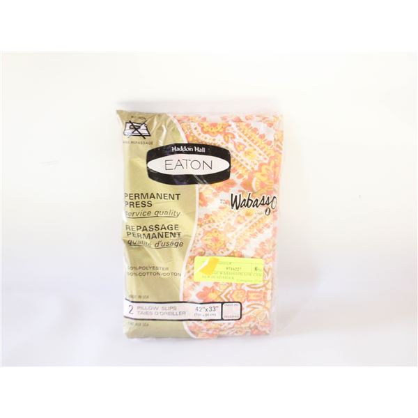 VINTAGE WABASSO PILLOW CASES- NEW DEAD STOCK