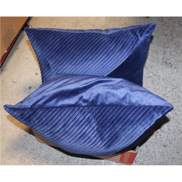 DECORATIVE VELVET ACCENT PILLOWS (2)
