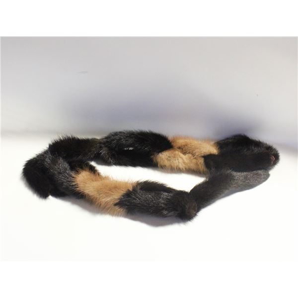 16 TAIL REAL MINK FUR SCARF-ESTATE